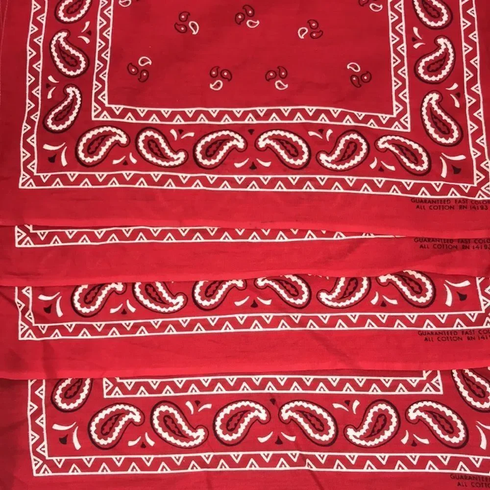 VTG, 4 Ps, BANDAS GUARANTEED FAST COLOR ALL COTTON RN 14193 UNISEX SZ, 18X16